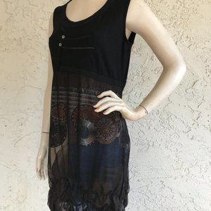 L33 Dress Black Mesh
